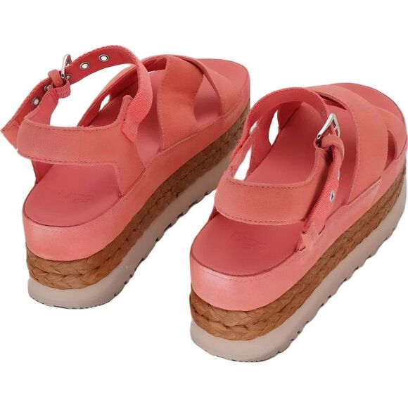 UGG  Women's Aubrey Buckled Strappy Platform Sandals, Vibrant Coral, 9.5M - Picture 5 of 5